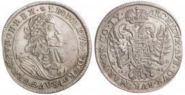LEOPOLD I (1657 - 1705)&nbsp;
1 Thaler, 1682, 28,35g, KB. Husz 1371&nbsp;

about EF | about EF