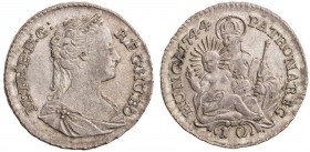 MARIA THERESA (1740 - 1780)&nbsp;
10 Denarius, 1744, 2,37g, KB. Husz 1723&nbsp;

UNC | UNC