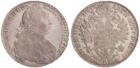 JOSEPH II (1765 - 1790)&nbsp;
1 Thaler, 1765, 27,97g, F. Her 92&nbsp;

EF | EF