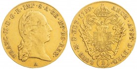FRANCIS II / I (1972 - 1806 - 1835)&nbsp;
2 Ducats, 1799, 6,94g, A. Her 40&nbsp;

about EF | about EF