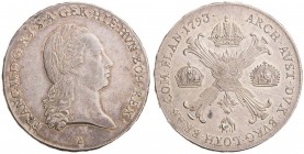 FRANCIS II / I (1972 - 1806 - 1835)&nbsp;
1 Thaler cross, 1793, 29,57g, B. Her 469&nbsp;

about UNC | about UNC