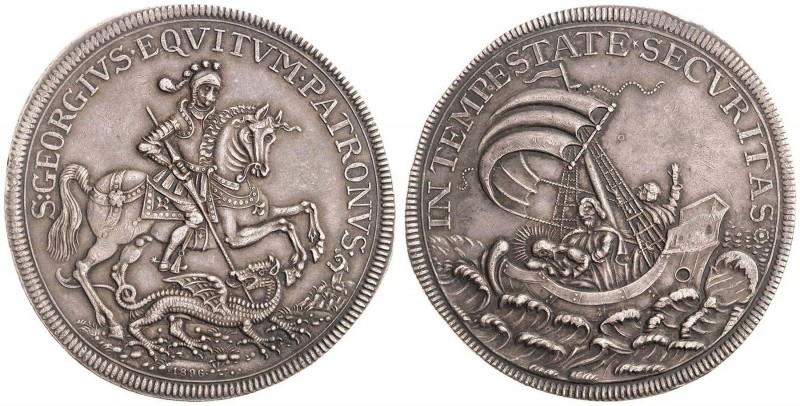 FRANZ JOSEPH I (1848 - 1916)&nbsp;
1 Thaler, 1896, 27,17g, KB. Früh 2206&nbsp;...