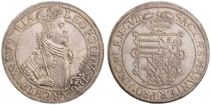 ARCHDUKE LEOPOLD (1618 - 1632)&nbsp;
1 Thaler, 1630, 27,91g, Ensisheim. Dav 335...