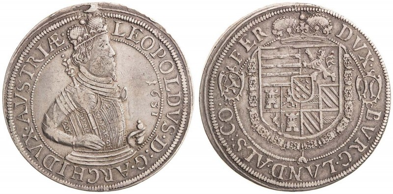 ARCHDUKE LEOPOLD (1618 - 1632)&nbsp;
1 Thaler, 1631, 28,57g, Ensisheim. Dav 335...