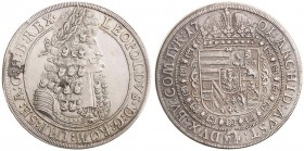 LEOPOLD I (1657 - 1705)&nbsp;
1 Thaler, 1701, 28,31g, Hall. Her 649&nbsp;

EF | EF