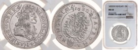 LEOPOLD I (1657 - 1705)&nbsp;
15 Kreuzer, 1682, KB. Her 1049&nbsp;

NGC MS 63 , UNC | UNC