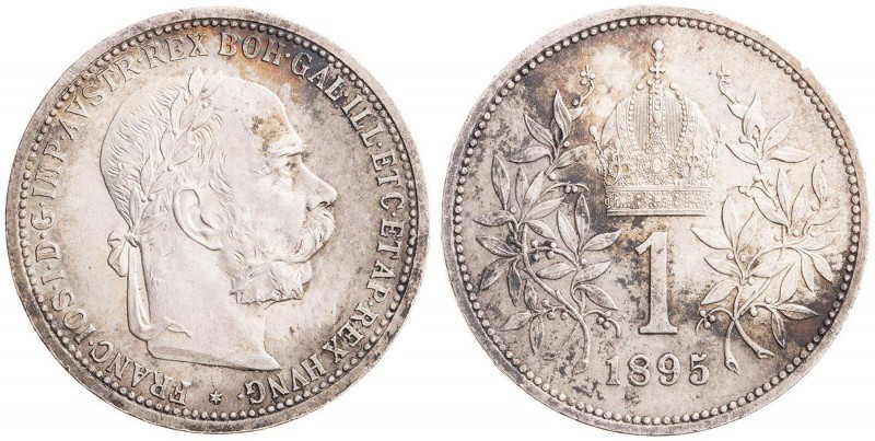 FRANZ JOSEPH I (1848 - 1916)&nbsp;
1 Corona, 1895, 5,02g, Wien. Früh 1968&nbsp;...