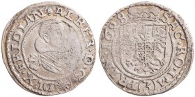 COINAGE OF CZECH NOBLE FAMILIES - ALBRECHT Z VALDŠTEJNA (1583 - 1634)&nbsp;
3 Kreuzer, 1628, 1,95g, Me 128 V&nbsp;

VF | VF