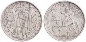 COINS, MEDALS&nbsp;
Siler medal Millennium of St. Wenceslaus (small), 1929 / 1973, 10,23g, Kremnica / Artie. O. Španiel, 25 mm, Ag 987/1000, MCH CSSR...
