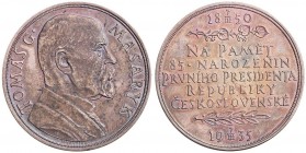 COINS, MEDALS&nbsp;
Silver medal T. G. Masaryk, 85th birthday, 1935, 29,75g, Kremnica. O. Španiel, 40 mm, Ag 987/1000&nbsp;

UNC | UNC