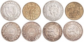 COINS, MEDALS&nbsp;
Lot 4 pattern coin - silver (1 pcs) and AE (2 pcs), Ag Commemorative Groschen of Kutna Hora (1 pcs), Ag 700th Anniversary of Law ...