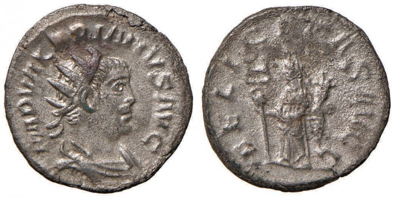 Valeriano (253-260) Antoniniano (Antiochia) Busto radiato a d. - R/ La Felicit&a...