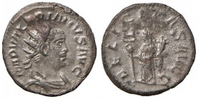 Valeriano (253-260) Antoniniano (Antiochia) Busto radiato a d. - R/ La Felicit&agrave; stante a s. - RIC 87 AG (g 3,87)
qBB/BB