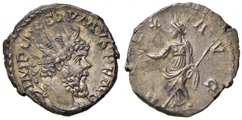 Postumo (260-268) Antoniniano (Treviri) Busto radiato a d. - R/ La Pace stante a...