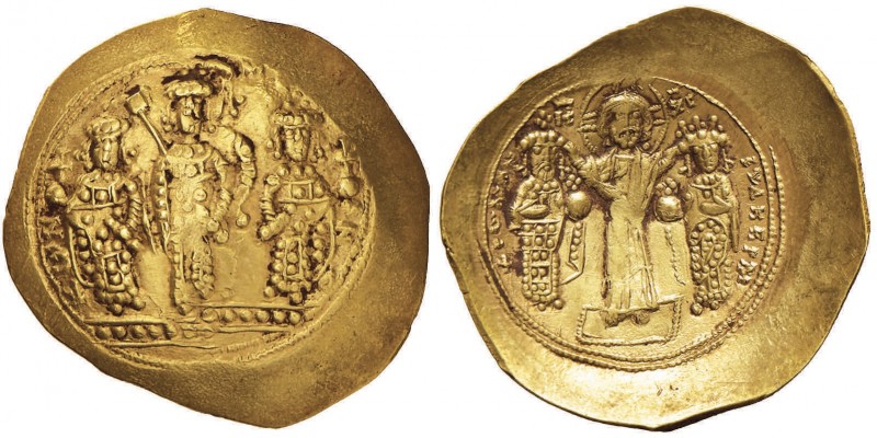 BISANZIO Romano IV (1068-1071) Histamenon nomisma - Cristo e gli imperatori stan...