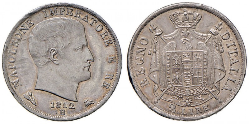 MONETAZIONE A NOME DI NAPOLEONE IN ITALIA BOLOGNA Napoleone (1805-1814) 2 Lire 1...