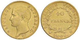 TORINO Napoleone (1804-1814) 40 Franchi 1806 - Gig. 5 AU (g 12,88)
qBB