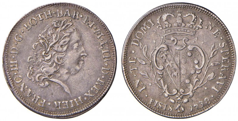 FIRENZE Francesco II (1737-1765) Paolo 1738 - MIR 357 AG (g 2,80) RRR
BB