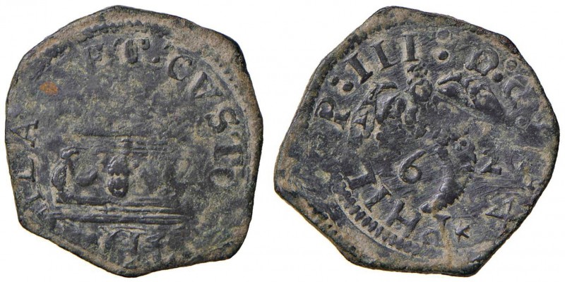 NAPOLI Filippo III (1598-1621) Tornese 1621 - Magliocca 80 (indicato R/3) CU (g ...