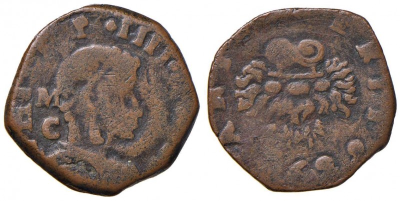 NAPOLI Filippo IV (1621-1665) 3 Cavalli 1629 - Magliocca 127 CU (g 3,85) 
MB