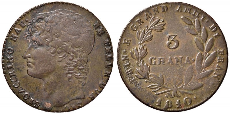 NAPOLI Murat (1808-1815) 3 Grana 1810 - Magliocca 409 CU (g 16,70)
BB