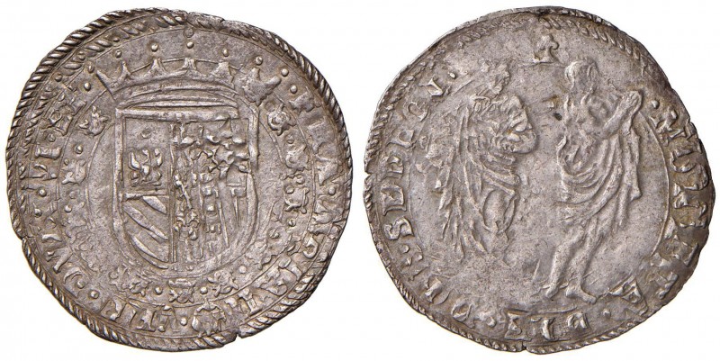 URBINO Francesco Maria II (1574-1624) 2 Sedicine - Cavicchi 203 AG (g 2,77) Riba...