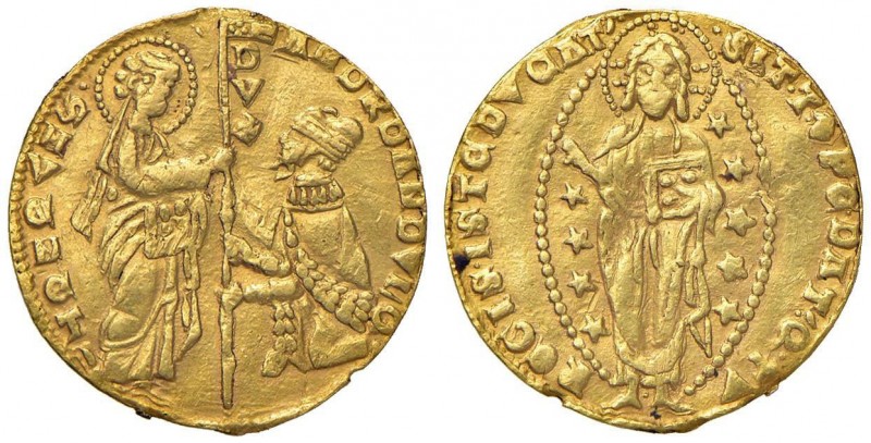 VENEZIA Francesco Dandolo (1329-1339) Ducato - Pa. 1 AU (g 3,48) Da montatura
B...