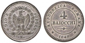 Repubblica romana (1848-1849) Bologna - 4 Baiocchi 1849 - Nomisma 581 MI (g 1,92)
FDC