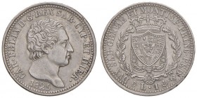 Carlo Felice (1821-1831) Lira 1825 G - Nomisma 588 AG R 
BB