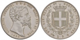 Vittorio Emanuele II (1849-1860) 5 Lire 1854 G - Nomisma 778 AG R Insignificante colpetto al bordo ma di conservazione eccezionale
FDC