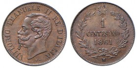 Vittorio Emanuele II (1861-1878) Centesimo 1861 M - Nomisma 964 CU
qFDC