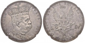 Umberto I (1878-1900) Eritrea - Tallero 1891 - Nomisma 1037 AG R In slab NGC MS61 5887105-035
qFDC