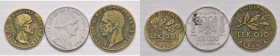 Vittorio Emanuele III (1900-1946) Albania - 0,20, 0,10 e 0,05 Lek 1940 - AC- CU Loto di tre monete
BB