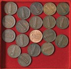 Vittorio Emanuele III (1900-1946) 5 Centesimi Spiga dal 1919 in poi - NI Lotto di diciannove monete come da foto
MB-SPL