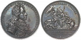 Medaglie dei Savoia - Eugenio di Savoia (governatore generale di Milano) Medaglia 1706 per la sua vittoria sull’esercito francese - Scritta sul bordo ...