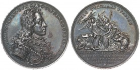 Medaglie dei Savoia - Eugenio di Savoia (governatore generale di Milano) Medaglia 1706 per la sua vittoria sull’esercito francese - Scritta sul bordo ...