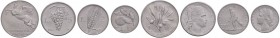 REPUBBLICA ITALIANA 10, 5, 2 e una Lira 1946 - IT R Lotto di quattro monete tutte sigillate da Cesare Bobba, nell’ordine: SPL/FDC, FDC, FDC e SPL/FDC...