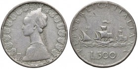 REPUBBLICA ITALIANA (1946-) 500 Lire - MA (g 8,43) Interessante falso d’epoca
qBB