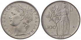 REPUBBLICA ITALIANA 100 Lire 1957 - AC
qFDC/FDC