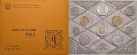 REPUBBLICA ITALIANA (1946-) Divisionale 1982 - 10 monete in confezione originale
FDC