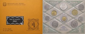 REPUBBLICA ITALIANA (1946-) Divisionale 1983 - 10 monete in confezione originale
FDC