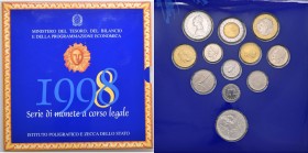 REPUBBLICA ITALIANA (1946-) Divisionale 1998 - 12 pezzi in confezione originale
FDC