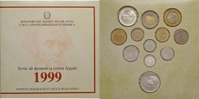 REPUBBLICA ITALIANA (1946-) Divisionale 1999 - 12 pezzi in confezione originale
FDC