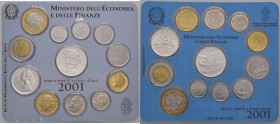 REPUBBLICA ITALIANA (1946-) Divisionale 2001 - 12 pezzi in confezione originale
FDC