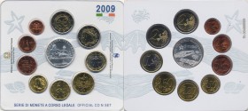 REPUBBLICA ITALIANA (1946-) Divisionale 2009 - 5 Euro Nuoto in argento, 2 e 1 euro, 50, 20, 10, 5, 2 e 1 centesimo
FDC