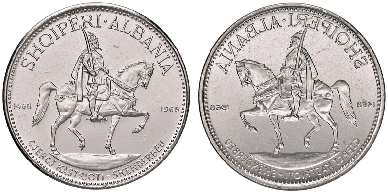 ALBANIA 10 Leke 1968 prova uniface in PVC - (g 5,07) RR
qFDC