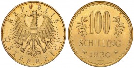 AUSTRIA Repubblica 100 Schilling 1930 - KM 2842; Fr. 520 AU (g 23,50)
qFDC