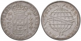 BRASILE Joannes VI (1816-1826) 960 Reis 1816 Rio - KM 307.3 AG (g 26,68) Coniata sopra 8 reali spagnoli
BB