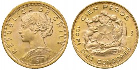 CILE 100 Pesos 1971 - KM 175 AU (g 20,34)
qFDC