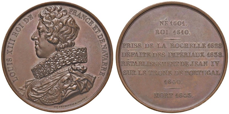 FRANCIA Luigi XIII (1610-1643) Medaglia - Opus: De Puymaurin - AE (g 58,19 - 51 ...